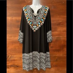 Chico’s Black Jeweled Dress Size 3.0